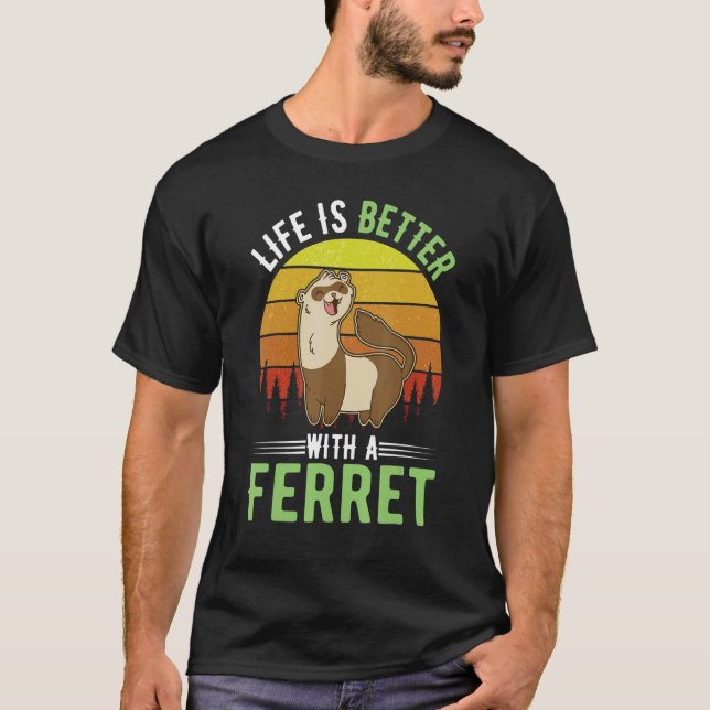 Camiseta con un Ferret 1 (Anverso)