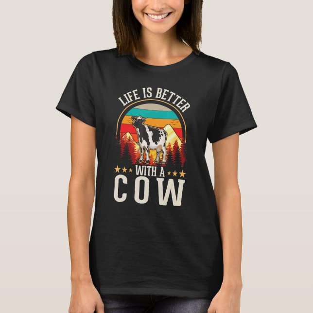 Camiseta con un ganadero de vacas (Anverso)