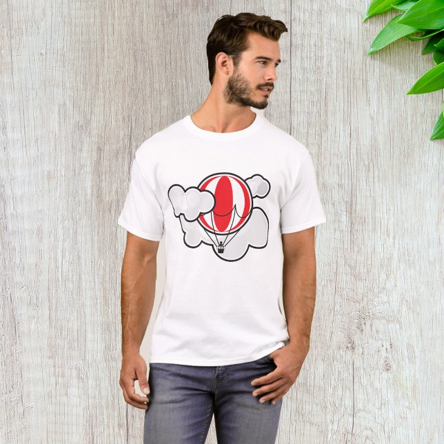 Camiseta con un globo aerostático nublado (Subido por el creador)