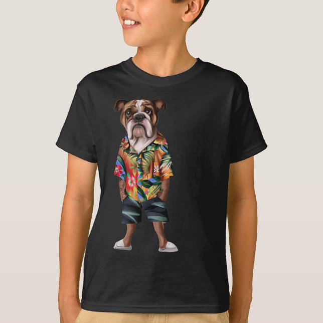 Camiseta Con Un Hawai Y Cortos 1 (Anverso)