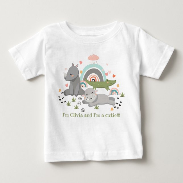 Camiseta con un lindo ilustracion (Anverso)