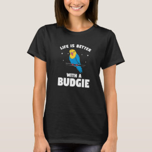 Camiseta Con Un Loro De Budgie Budgies