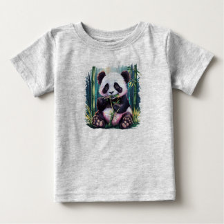 Camiseta con un panda de bebé lindo y juguetón