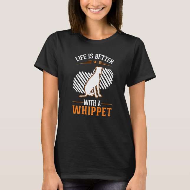 Camiseta con un Whippet (Anverso)