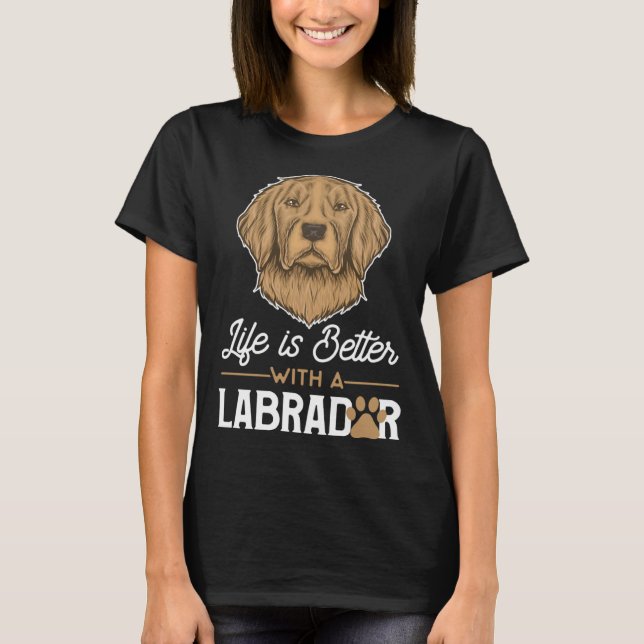Camiseta Con una cara de laboratorio de chocolate lindo de  (Anverso)