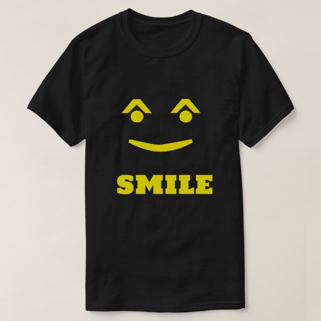 Camiseta con una Emoji carita sonriente (Diseño del anverso)