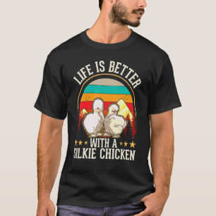 Camiseta con una gallina Seda Gallina Seda