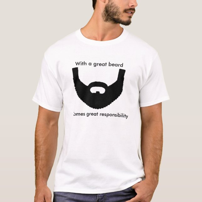 Camiseta Con una gran barba (la T) de los hombres (Anverso)