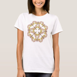 Camiseta con una polilla de halcón hermosa