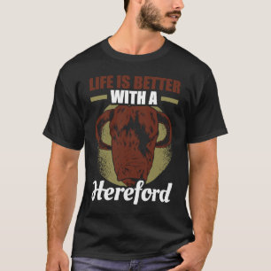 Camiseta con una vaca ganadera en Hereford
