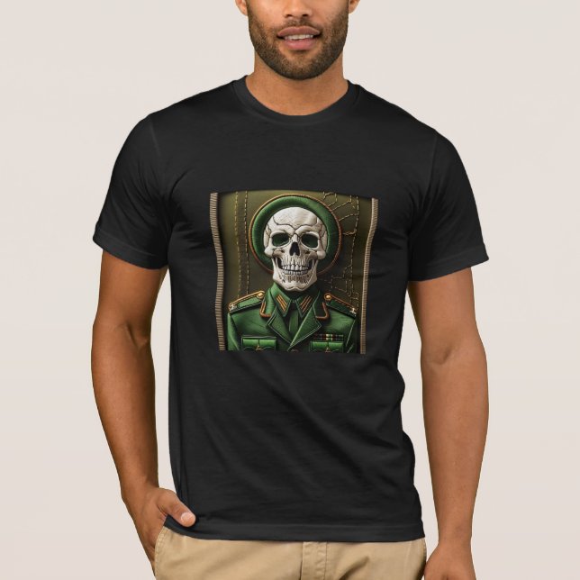 Camiseta con uniforme militar Skeleton (Anverso)