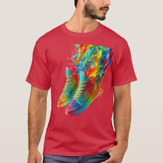 Camiseta con zapatillas