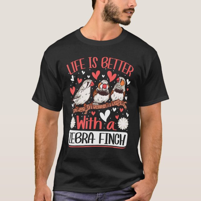 Camiseta con Zebra Finch Bird Zebra Finches 1 (Anverso)