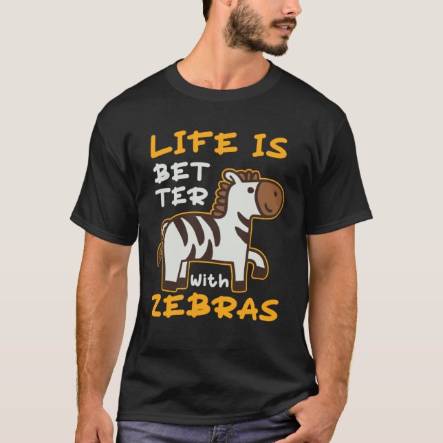 Camiseta Con Zebras Zebra Safari Animales (Anverso)