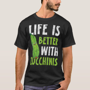 Camiseta Con Zucchinis Vegan Vegetable Saludable