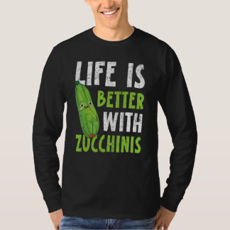 Camiseta Con Zucchinis Vegan Vegetable Saludable