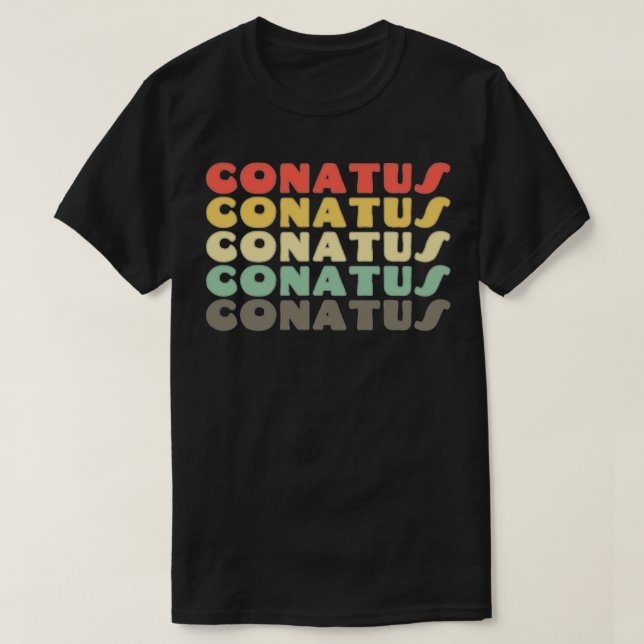 Camiseta Conatus Baruch Spinoza (Diseño del anverso)