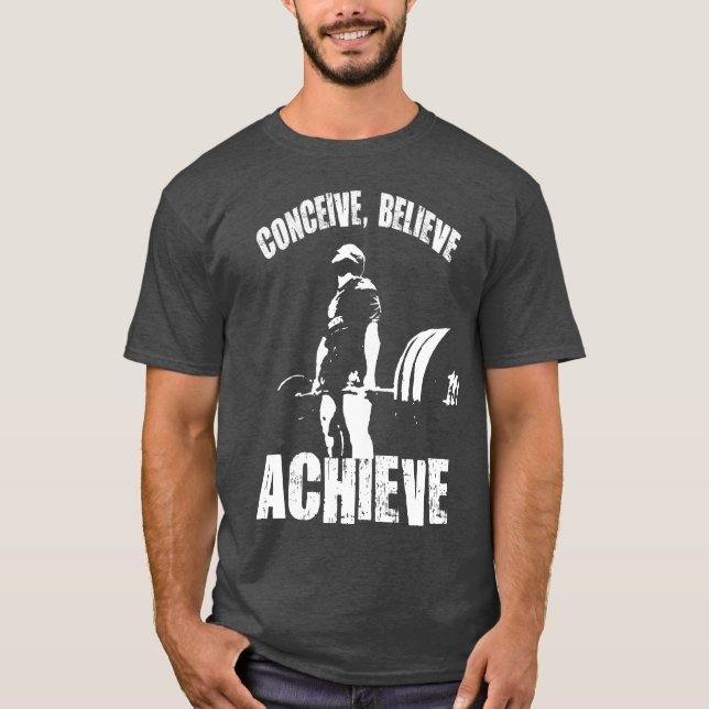 Camiseta Concebir, creer, lograr - Formar motivación (Anverso)