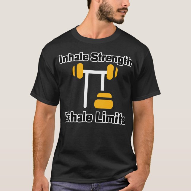 Camiseta Concentración Inhale, Límites Exhale - Gimnasio (Anverso)
