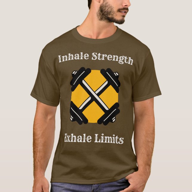 Camiseta Concentración Inhale, Límites Exhale - Motivación (Anverso)
