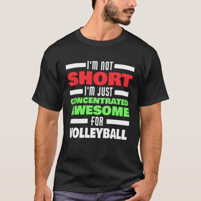 Camiseta Concentrated Awesome For Volleyball Saying Volleyb (Anverso)