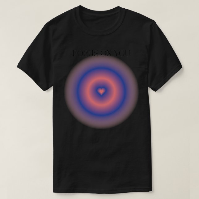 Camiseta Concéntrese En Su Energía De Curación De Aura (Diseño del anverso)