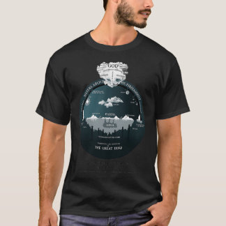 Camiseta Concepción hebrea de la Tierra Plana antigua del u