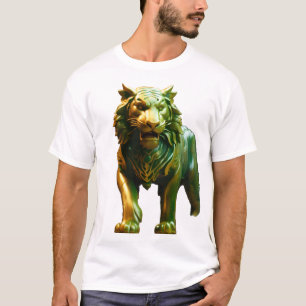 Camiseta Concepto de arte de tigre de jade asiático