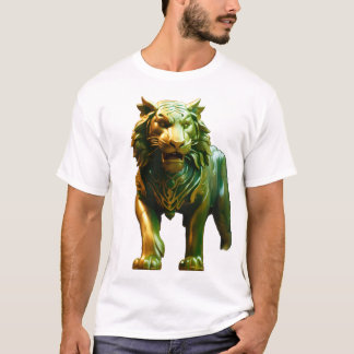 Camiseta Concepto de arte de tigre de jade asiático 