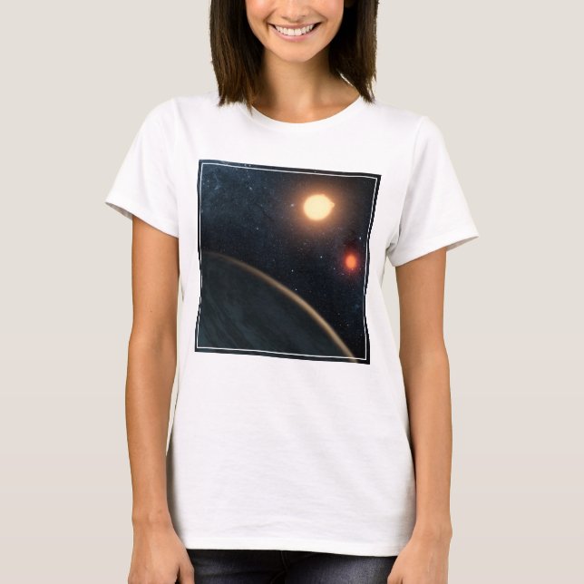 Camiseta Concepto de artista que ilustra a Kepler-16b. (Anverso)