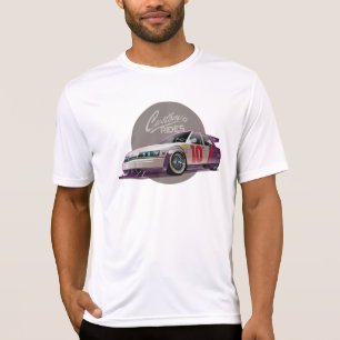 Camiseta concepto de auto de carreras de ficción a medida