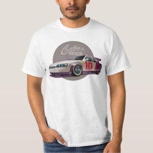 Camiseta concepto de auto de carreras de ficción personaliz