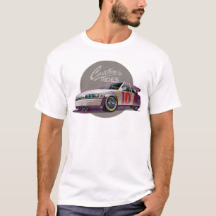 Camiseta concepto de auto de carreras de ficción personaliz