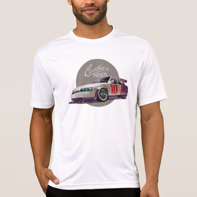 Camiseta Concepto de coche de carreras de ficción Custon (Anverso)