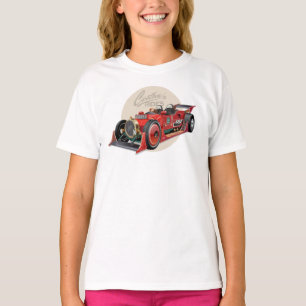 Camiseta Concepto de coche de carreras retro personalizado