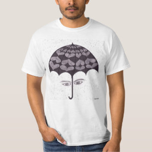 Camiseta Concepto de dibujo en escala de grises de un parag