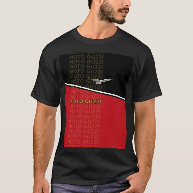 Camiseta concepto de diseño de moto guzzi (Anverso)