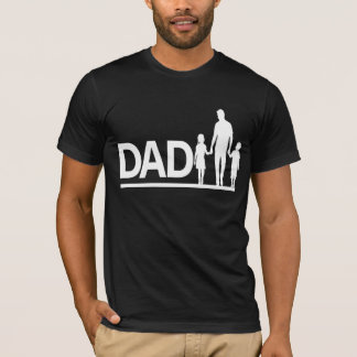 Camiseta Concepto de familia de padre e hijos.