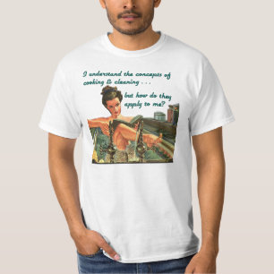 Camiseta Conceptos de cocinar y de limpiezas