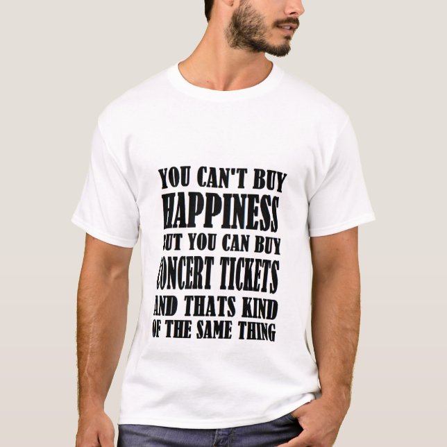 Camiseta concert=happiness (Anverso)
