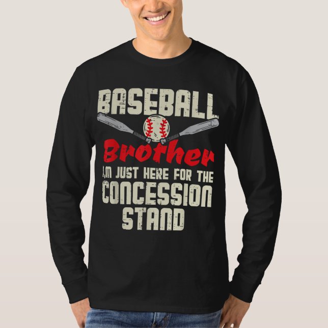Camiseta Concesión de Hermano de Béisbol Pareja de Familia (Anverso)