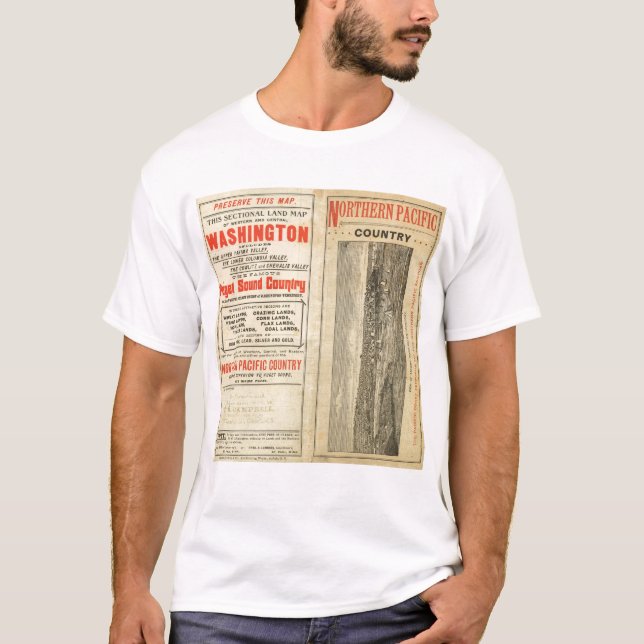 Camiseta Concesión de tierras Washington y Oregon (Anverso)