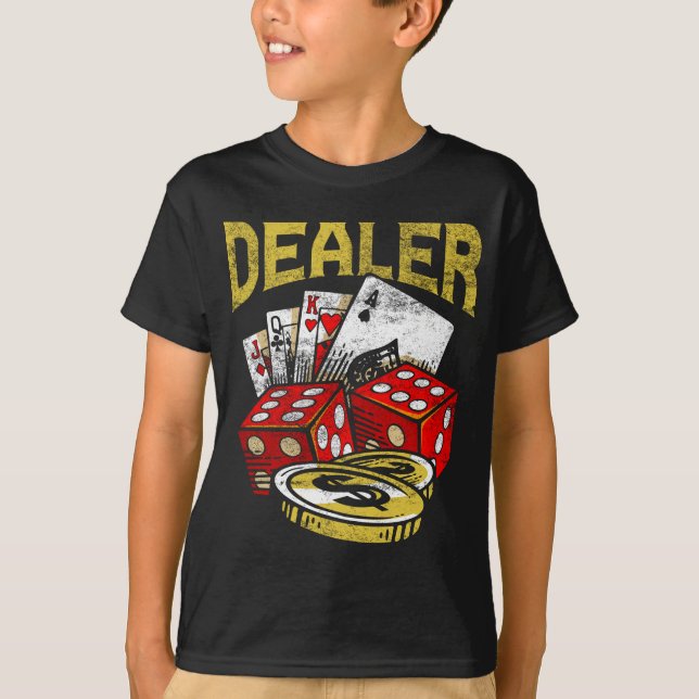 Camiseta Concesionario de apuestas Texas Holdem Poker (Anverso)