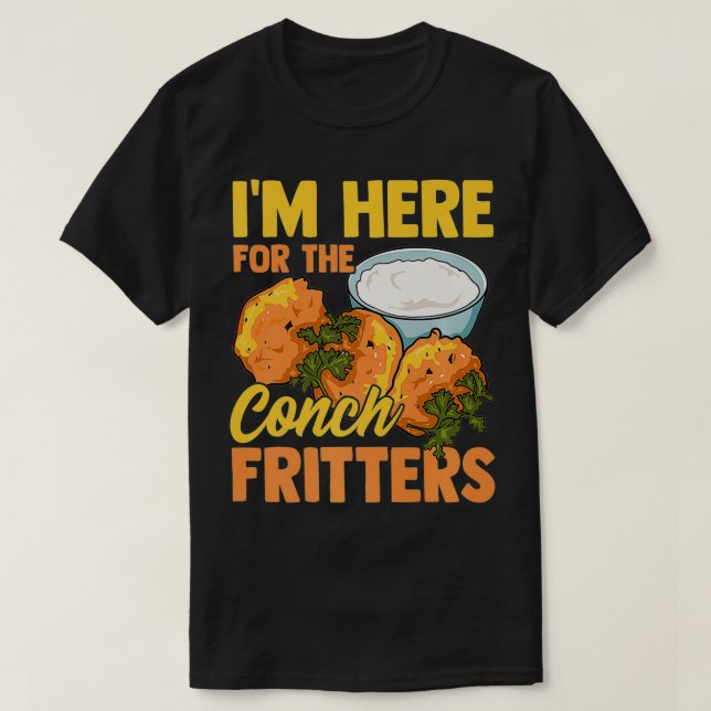 Camiseta Conch Fritters Bahamian Food Funny Gift Premium  (Diseño del anverso)