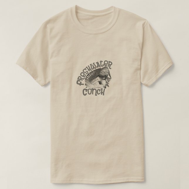 Camiseta Conch Key West Funny de Agua Dulce  (Diseño del anverso)
