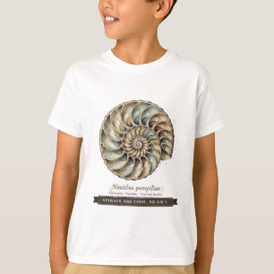 Camiseta Concha de Nautilus Divertida para Niños