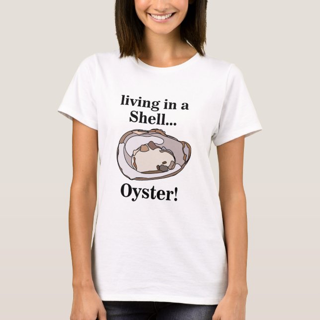 Camiseta Concha de Ostra Divertida (Anverso)