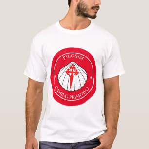 Camiseta concha de peregrino del Camino primitivo