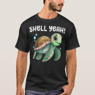 Camiseta Concha de tortuga sí tortugas mar crudo tortuga 2
