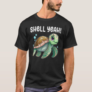 Camiseta Concha de tortuga sí tortugas mar crudo tortuga 2
